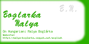 boglarka malya business card