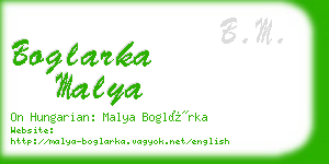 boglarka malya business card